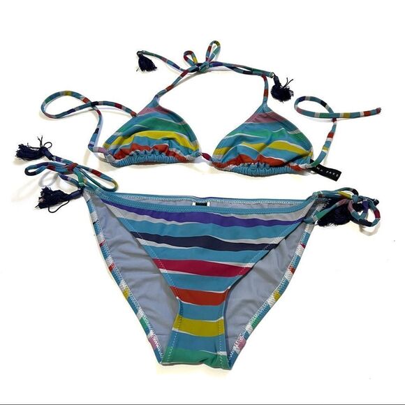 EMMA PAKE Size Large Striped Bikini - Picture 10 of 10